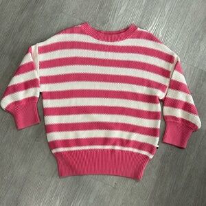 Hugo boss • open knit color block sweater cotton silk size XS